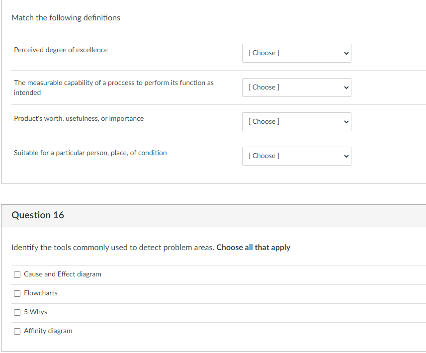 Match the following definitions Perceived degree