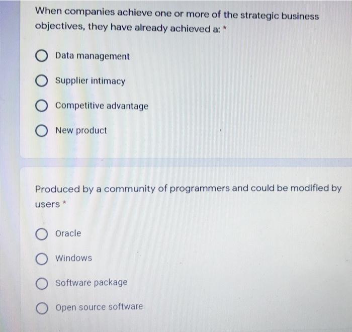 When companies achieve one or more of the