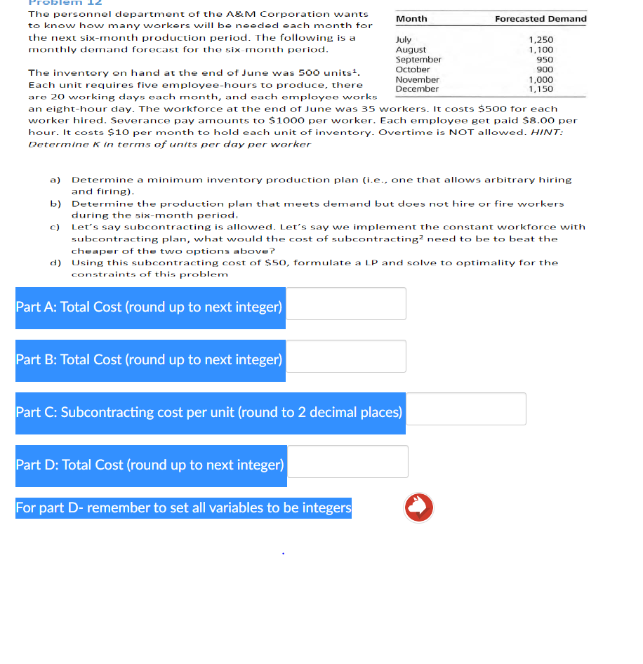 Problem 950 900 The personnel department of the