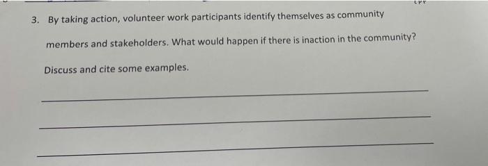 I need a short answer please. UPY 3. By taking