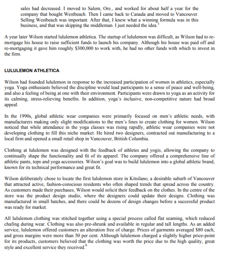 Question: Evaluate the opportunities in the case