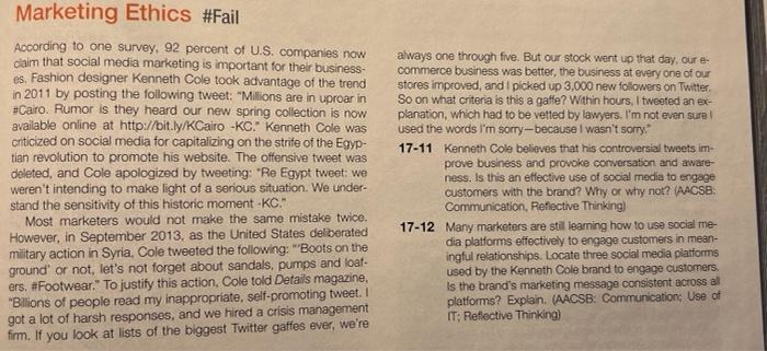 Marketing Ethics #Fail According to one survey,