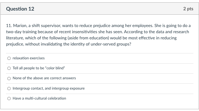 Question 13 2 pts 12. Carolyn is a very likable