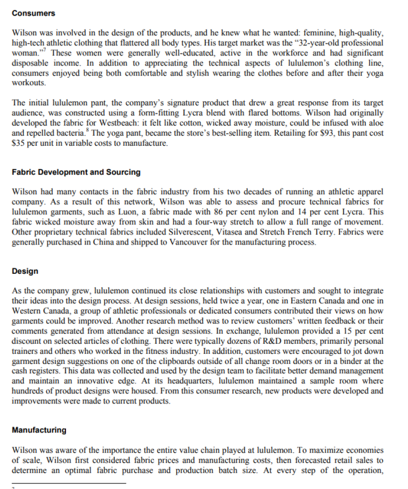 Question: Evaluate the opportunities in the case