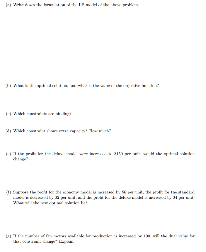 1. (10 marks) Quality Air Conditioning