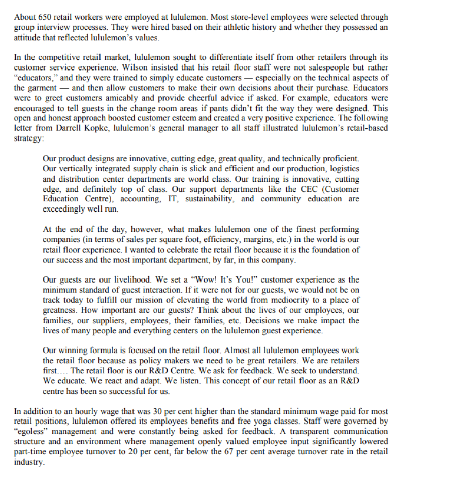 Question: Evaluate the opportunities in the case