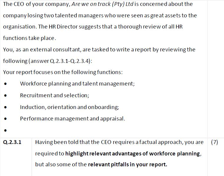 The CEO of your company, Are we on track (Pty)