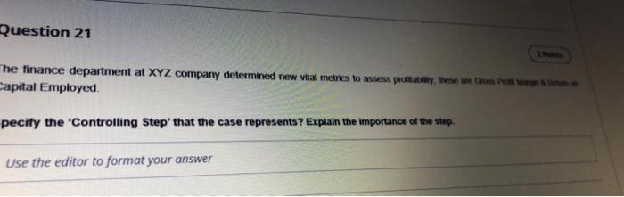 Question 22: Teatime (a local cafeteria) serves