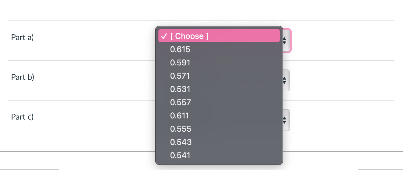 Same answer set for each question Data File: