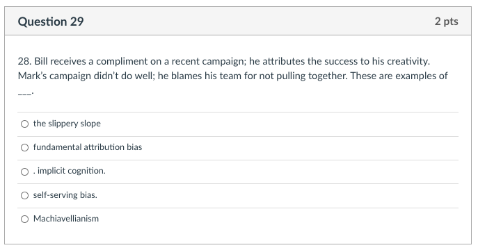 Question 28 2 pts 27. Li is applying for a new
