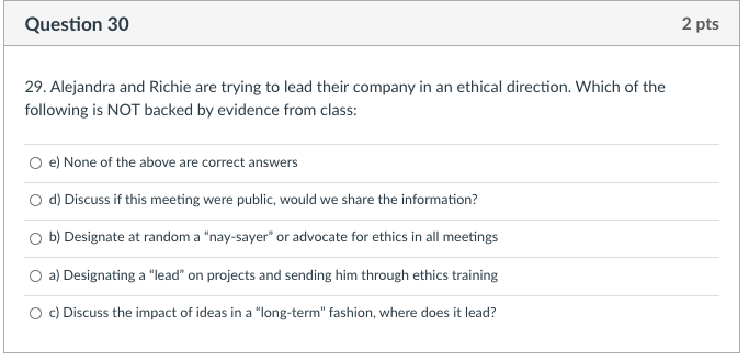 Question 28 2 pts 27. Li is applying for a new