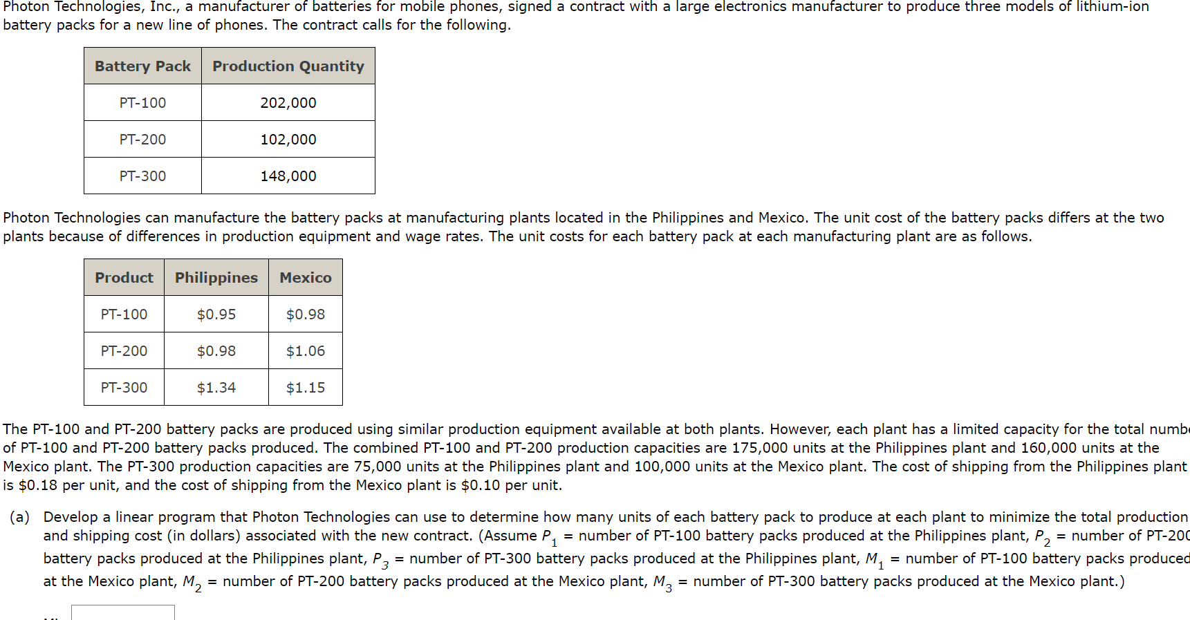 Please help, thank you! Photon Technologies,