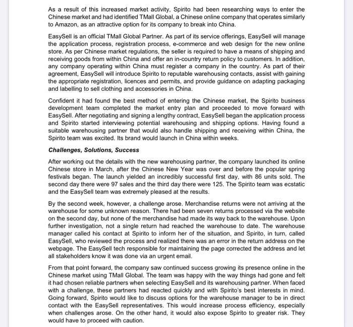 International Market Entry Strategies Module -