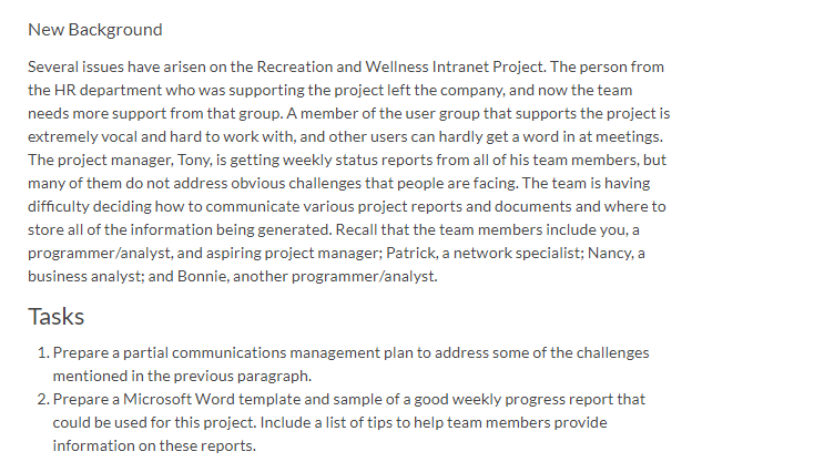 New Background Several issues have arisen on the