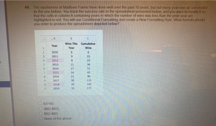 44. The racehorses of Marlboro Farms have done