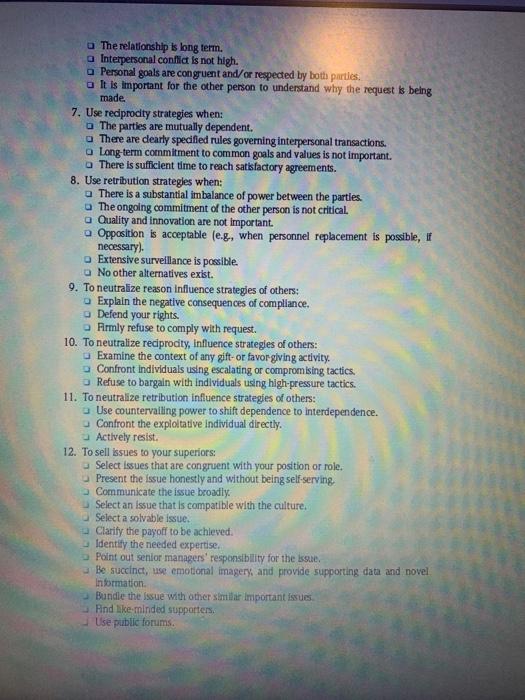 Using the guidelines for gaining power, develop a