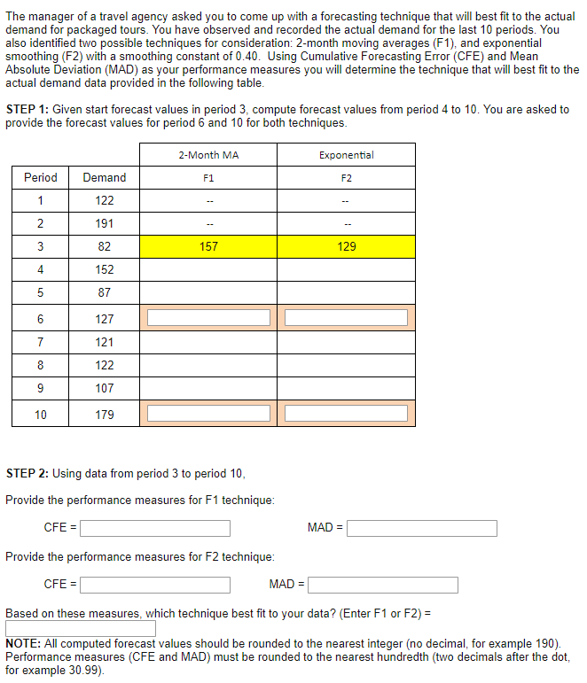 The manager of a travel agency asked you to come