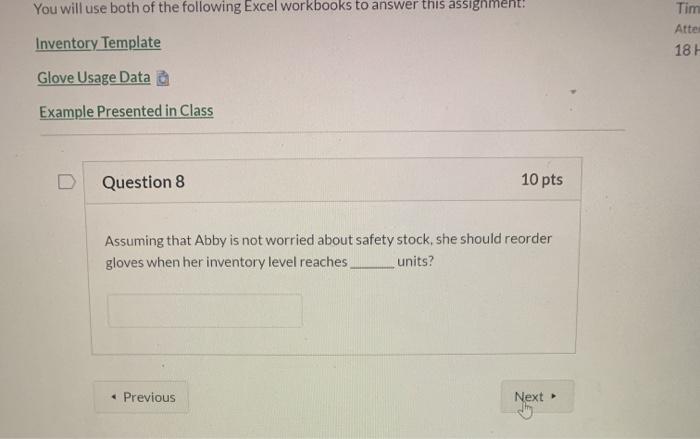 You will use both of the following Excel