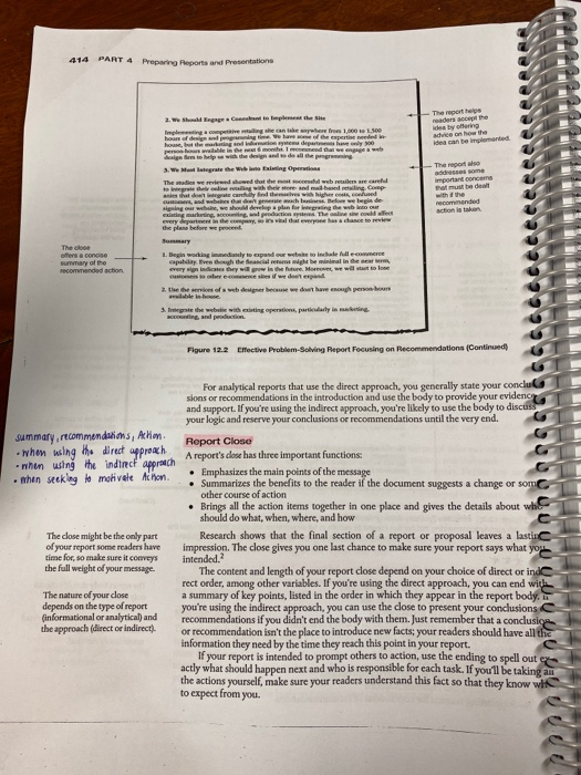 Part B of Project Task You are asked by your