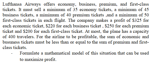 undefined Lufthansa Airways offers economy,
