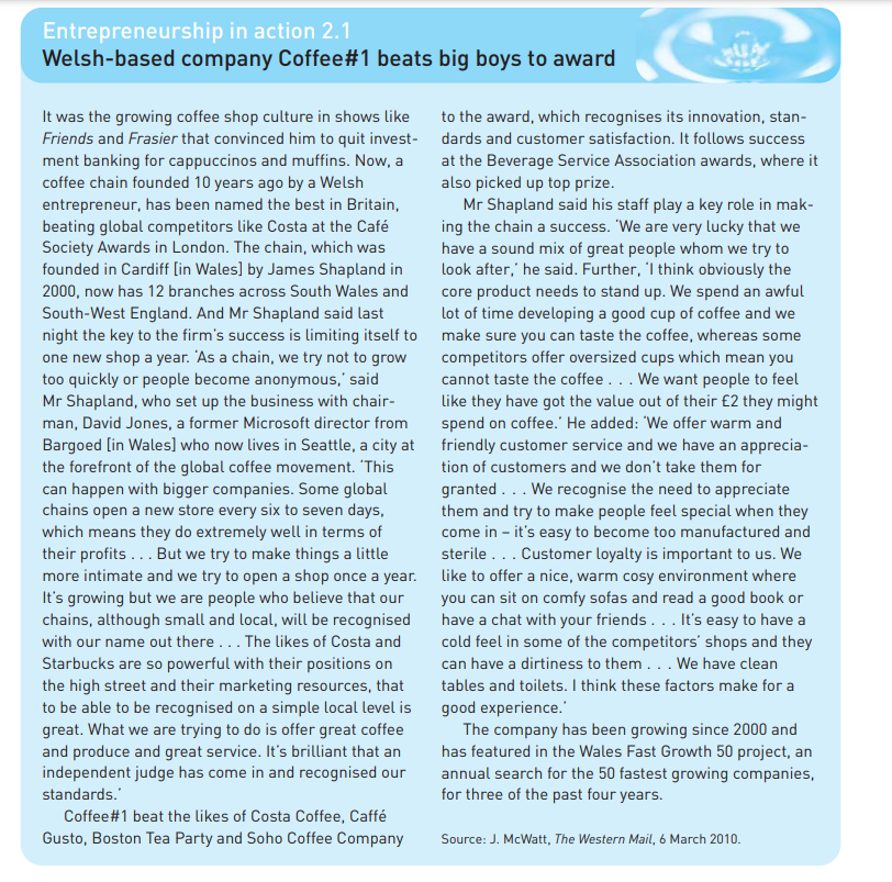 What distinguishes Coffee#1 from other