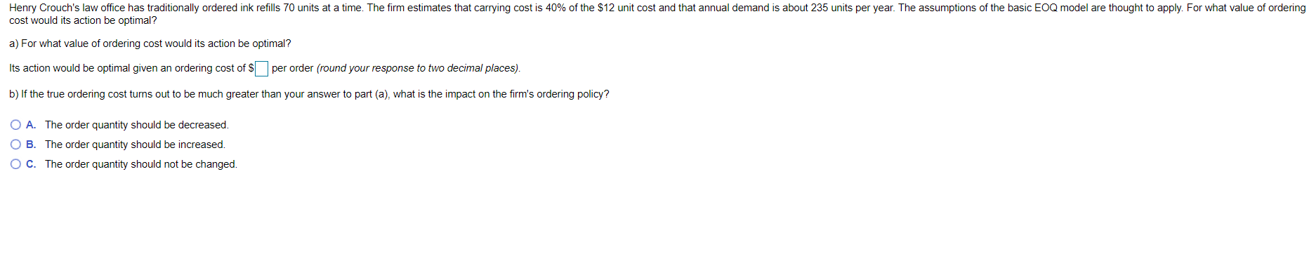 Henry Crouch's law office has traditionally