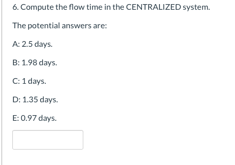 Question 1 100 pts A large distributor has 9