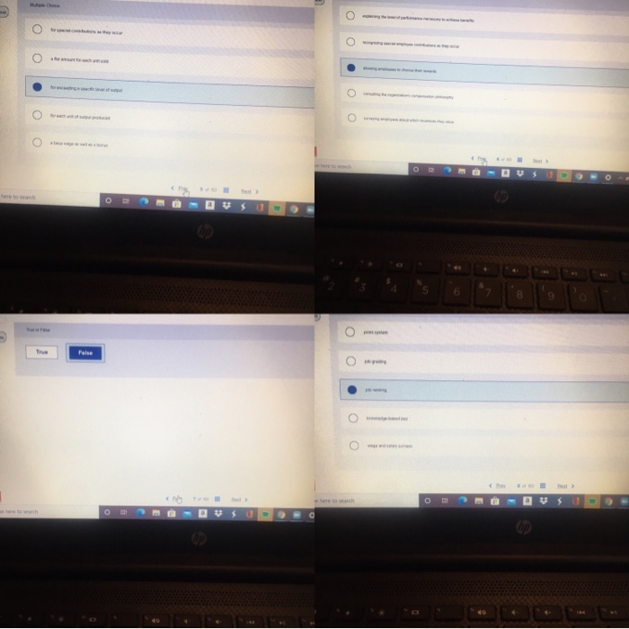 o O O O 6 8 9 False o e here to search O heard 0