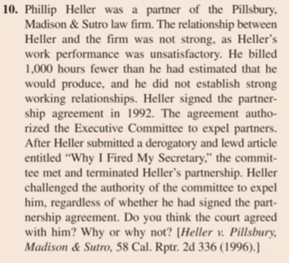 analyze the cases in the Questions and Problems