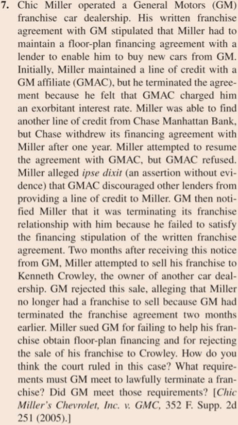 analyze the cases in the Questions and Problems.