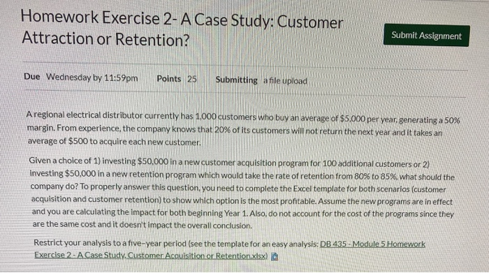 Homework Exercise 2- A Case Study: Customer