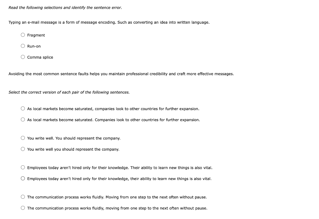 3. Composing Effective Sentences The most
