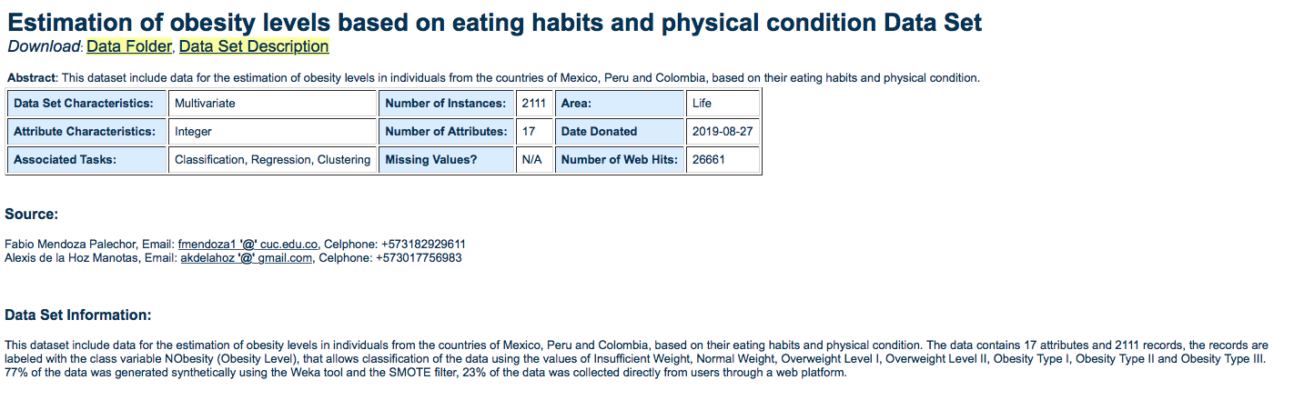 Formulate a classification application/problem