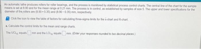 An automatic lathe produces rollers for roller