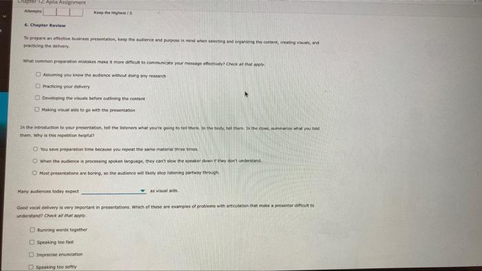 Apa Assignment Keep HP gi / 4 6. Chapter Review