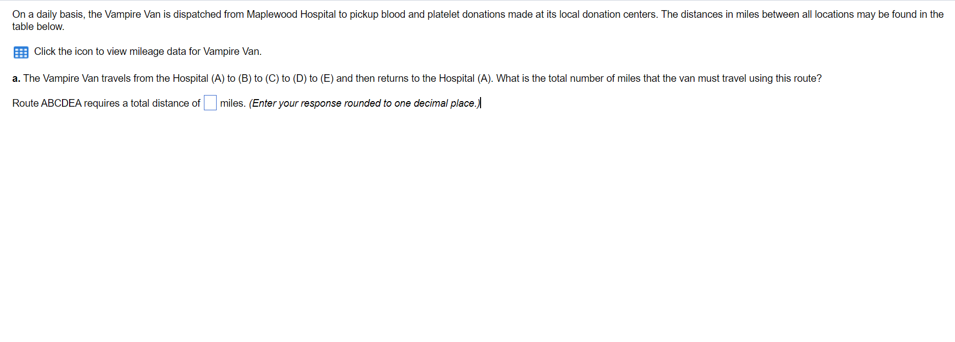 On a daily basis, the Vampire Van is dispatched