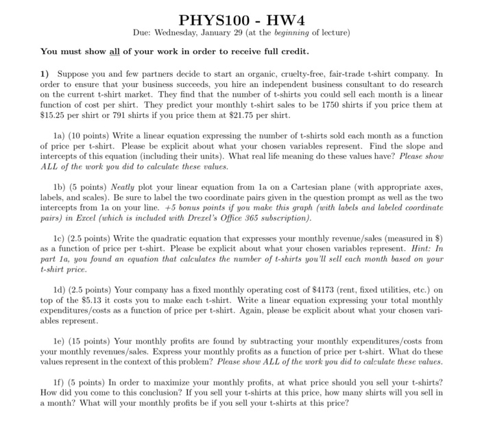 I am having trouble doing the part c ,d , e and f