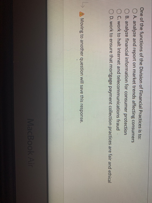 Moving to another question will save this