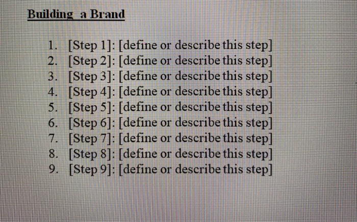 must use the company netflix Building a Brand 1.