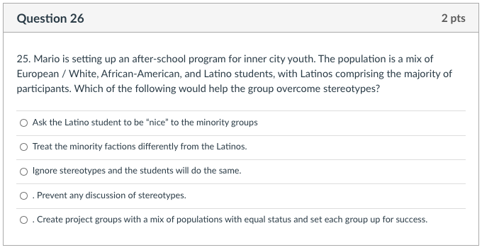 Question 25 2 pts 24. Which of the following