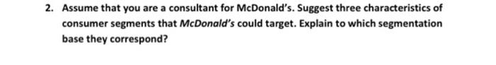 please help The McDonald's Slump: Are Golden Days