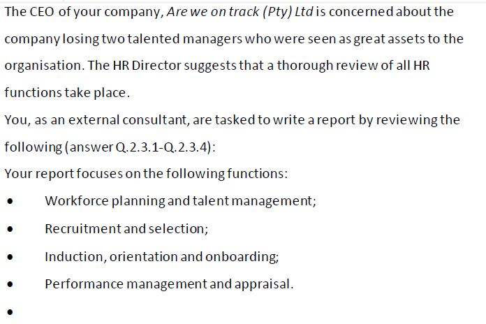 The CEO of your company, Are we on track (Pty)