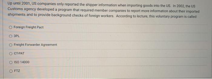 Up until 2001, US companies only reported the