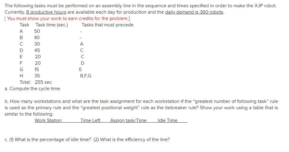 30 The following tasks must be performed on an