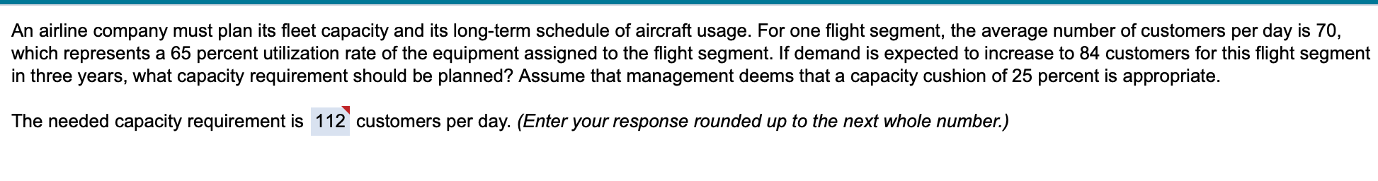 Please Solve and explain An airline company must