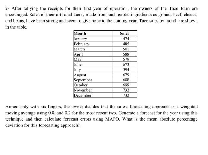 can you explain without using excel 501 2- After