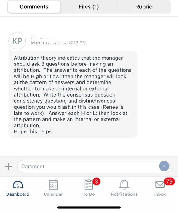 MY answer is wrong below: correction needs to be