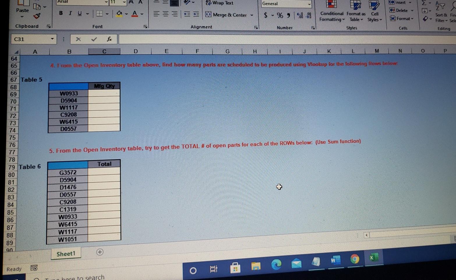 Arial Shar 11 A A General Insert - Paste . B I U