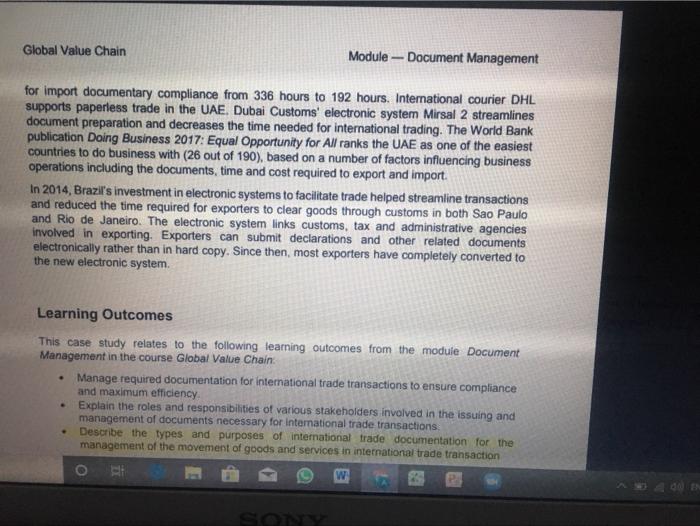 Q1 what did you learn from this case study? Q2