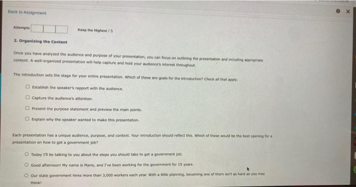 Back to Assignment 0 x Amts Keep the Highest/ 2.